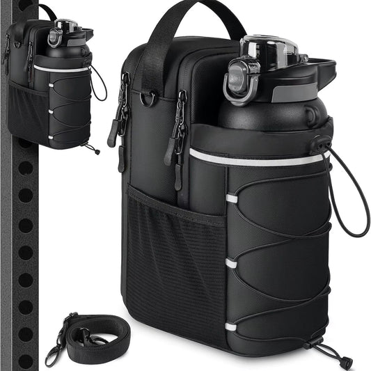 Magnetic Gym Water Bottle Holder Bag