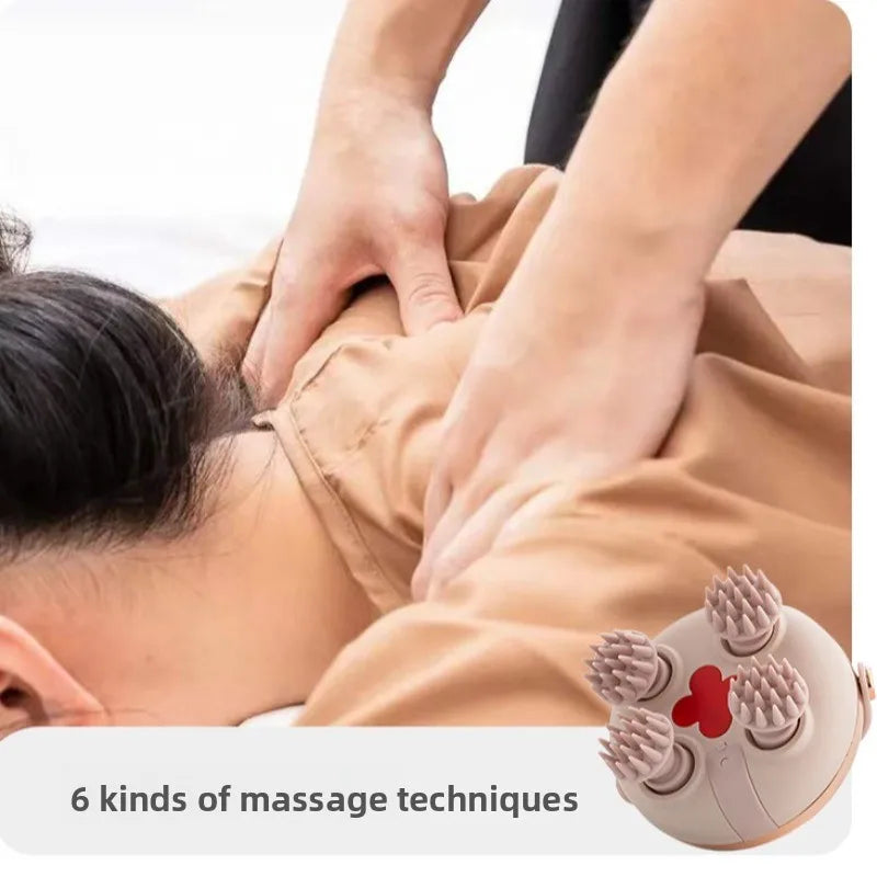 Wireless Heated Scalp Massager with Red Light Therapy