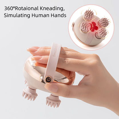 Wireless Heated Scalp Massager with Red Light Therapy