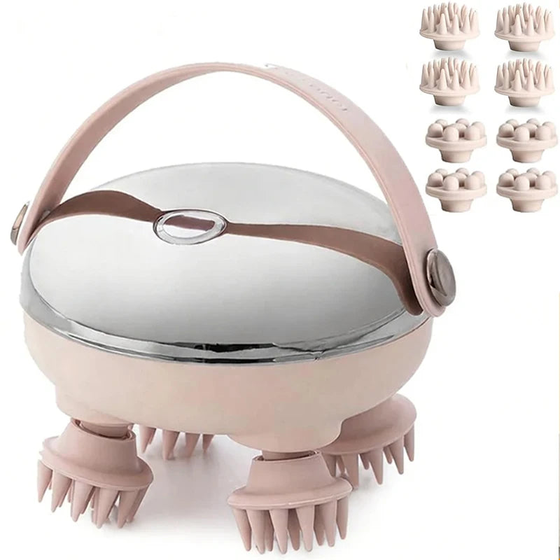 Wireless Heated Scalp Massager with Red Light Therapy