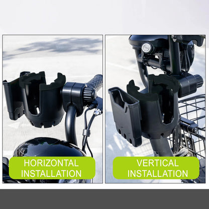 Multi-Function Cup Holder with Phone Holder for Bikes and E-scooters