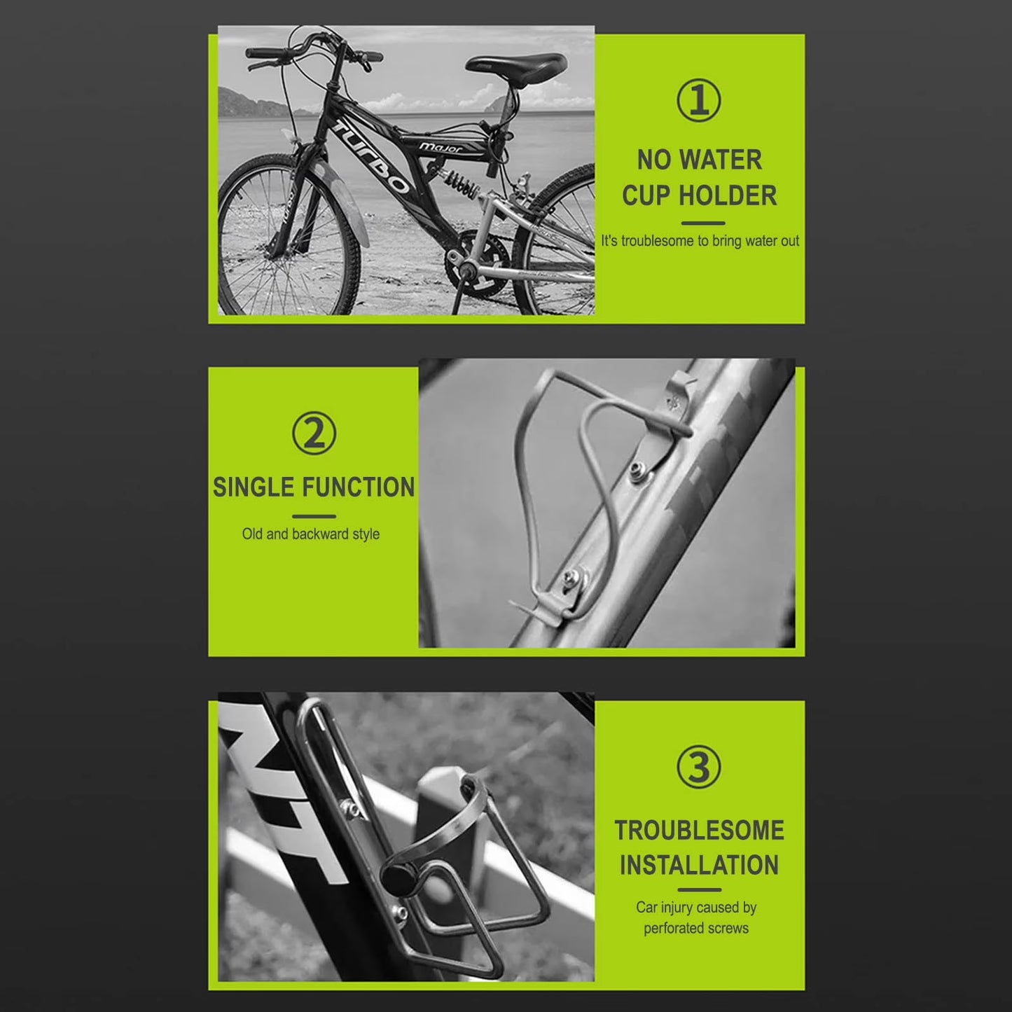 Multi-Function Cup Holder with Phone Holder for Bikes and E-scooters